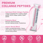 NATURE TARGET Multi Collagen Peptides Powder - Type I, II, III, V, X - Enhanced Absorption, Hydrolyzed Collagen Peptides with Prebiotics, Sugar-Free, Skin Hair Nail & Joint Support, Non-GMO