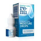 Eye Drops by Renu, for Redness Relief and Dry Eyes, Lubricating and Rewetting Drops, 8 mL, (Pack of 4)