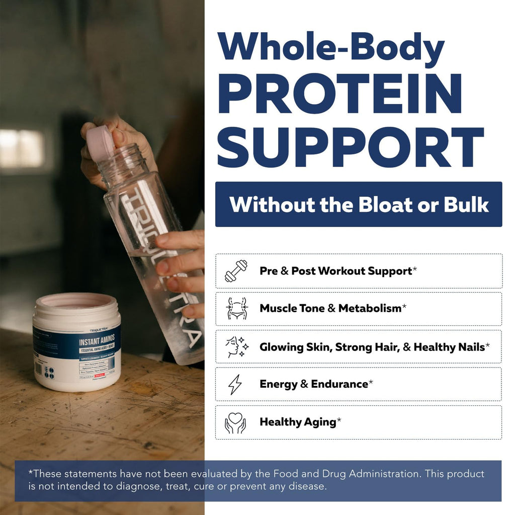 Instant Aminos - EAA+BCAA - 10 Essential Amino Acids Supplement - Rapid Absorption, Zero Digestion - Supports Lean Muscle, Recovery & Aging - 321% DIAAS Protein Score - Wild Berry (30 Servings)