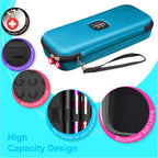 PROHAPI Hard Stethoscope Case, Large Stethoscope Carrying Case with ID Slot, Compatible with 3M Littmann/ADC/Omron/MDF Stethoscope Includes Mesh Pocket for Nurse Accessories (Turquoise)