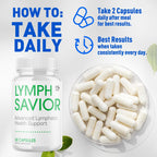 (2 Pack) Lymph Savior Capsules, Official Lymph Savior Pills with All Natural Ingredients, Maximum Strength Supplement with Premium Vitamins Supporting Optimal Wellness & Advanced Health (120 Capsules)