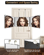 JUSRON 360 Viewing Angle Self Hair Cutting Mirror Shower Mirror