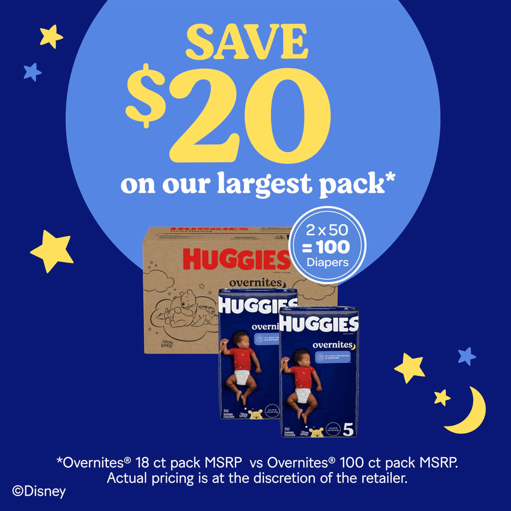 Huggies Overnites Diapers Size 4, 58 Count