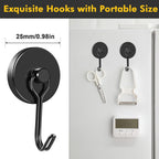 MIKEDE Magnetic Hooks Heavy Duty 40LB+ Swivel Swing Strong Magnet Hook