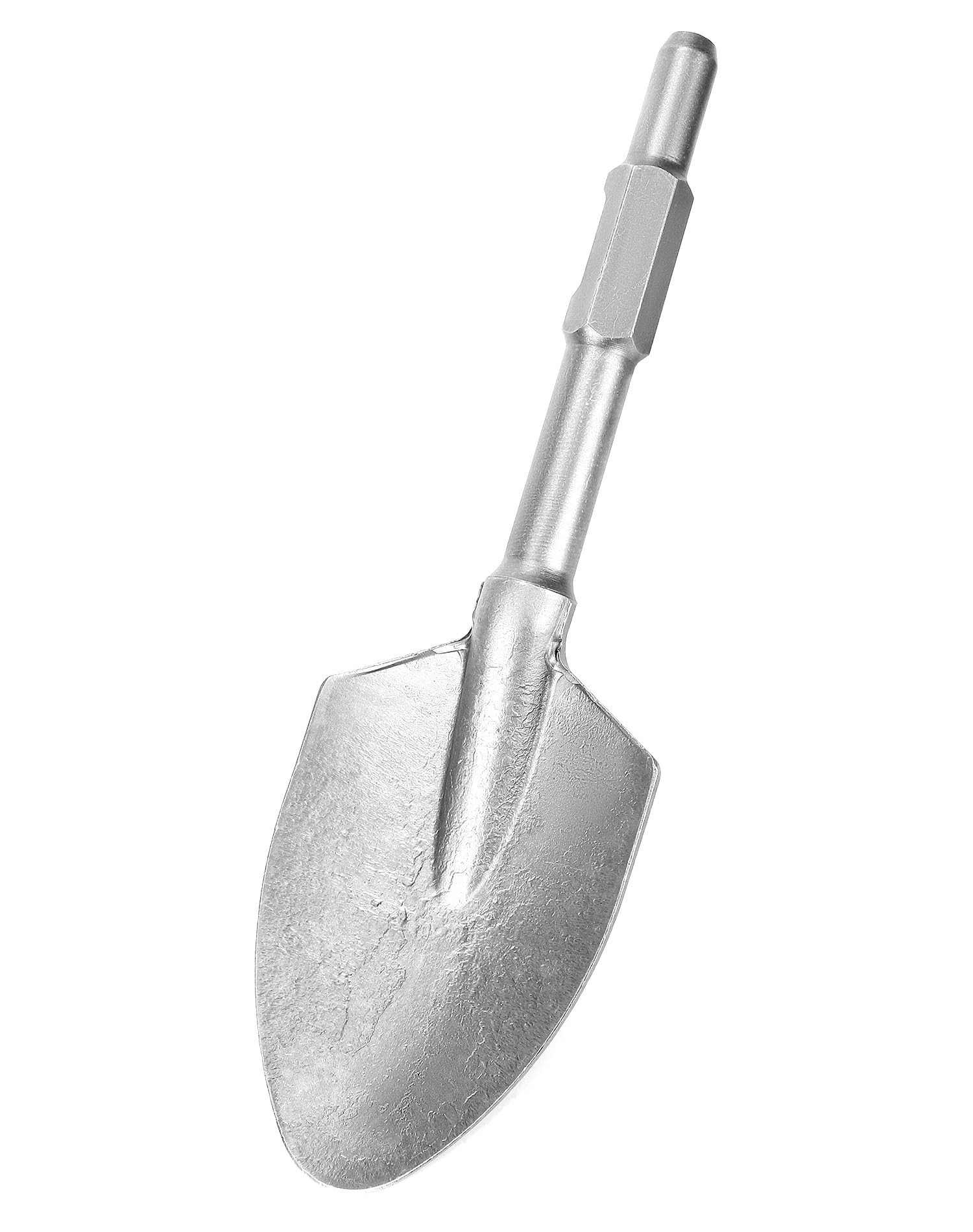 QWORK 17.3 Inch 15/16" Hex Shank Alloy Steel Scoop Shovel Bit – Fits Hex Jack Hammers for Soil, Clay & Frozen Ground Work