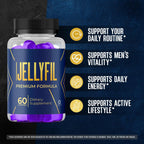 (5 Pack) Jellyfil Gummies - Official Jellyfil Gummys with All Natural Ingredients, Advanced JellyFil Maximum Strength Vitamins Formula for Wellness & Overall Health Support, 300 Gummies for 5 Months
