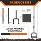 10"x10" Heavy Duty Steel Tamper Tool with 48" Handle