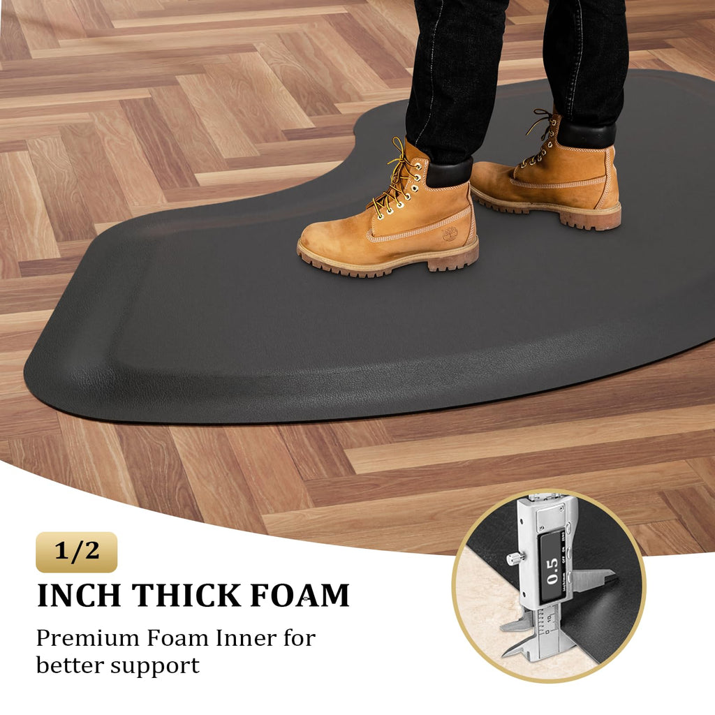 OmySalon Salon Floor Mat Anti Fatigue Thick Barber Chair Mats, Salon Mat for Hair Stylist Standing, Barbershop Beauty Spa Hairdressing Shampoo Equipment