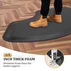 OmySalon Salon Floor Mat Anti Fatigue Thick Barber Chair Mats, Salon Mat for Hair Stylist Standing, Barbershop Beauty Spa Hairdressing Shampoo Equipment