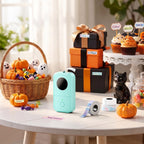 Phomemo D30 Label Maker Machine with Tape, Bluetooth Mini Label Printer