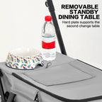Pet Stroller Cat Dog Stroller Travel Folding Pet Carriers（Gray）