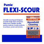PUMIE Flexi-Scour, 5.5 x 4 Inch Flexible Scrubbing Screen for Household Cleaning, Flexible Scouring Mesh Pad, FLEX-12 C Abrasive Grit Cleaning Screen for Grill, Removes Carbon, Rust, Scale(Pack of 48)