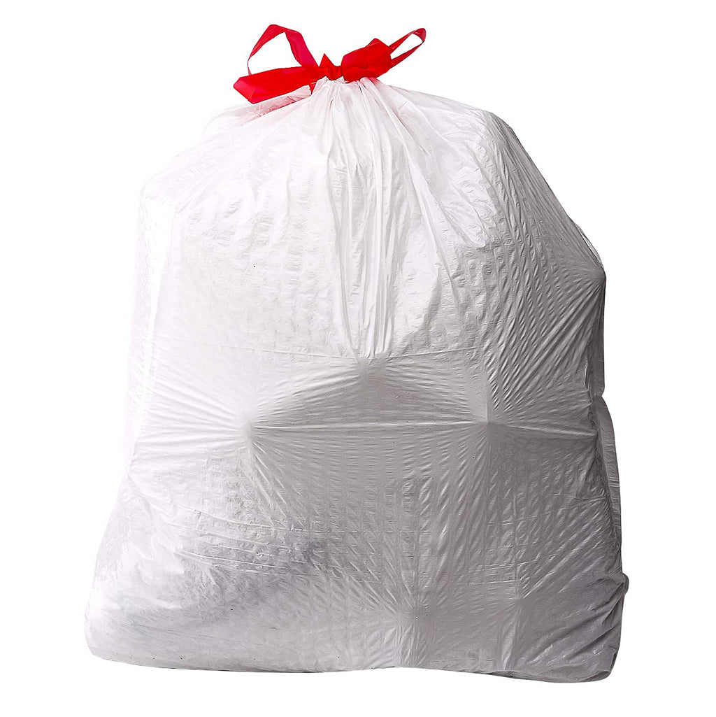 Amazon Basics Flextra Tall Kitchen Drawstring Trash Bags, 13 Gallon, 90 Count
