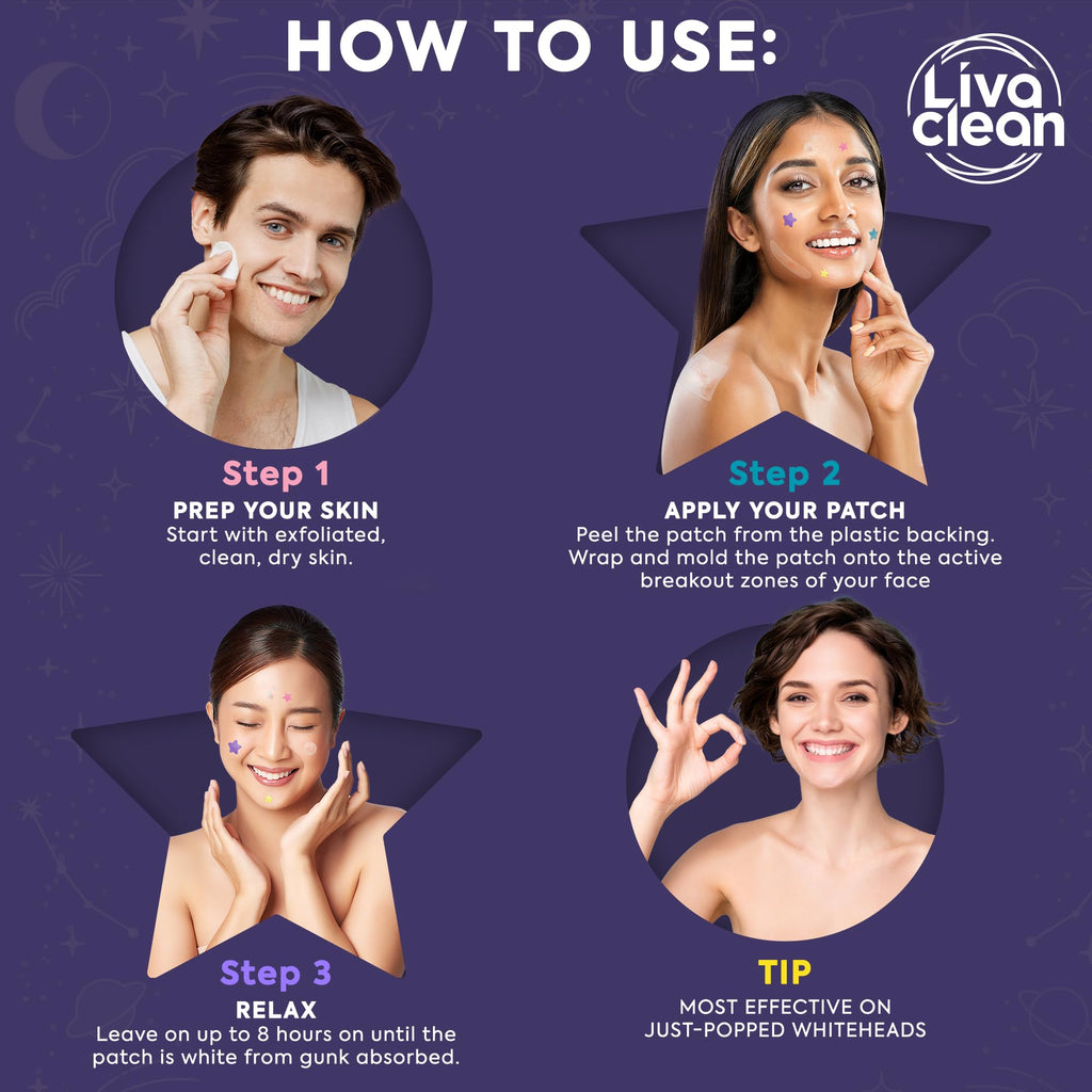 Livaclean 240 CT Star Pimple Patches for Face + 272 CT Variety Pack Large Acne Patches for Face and Body w/Tea Tree Oil, Salicylic Acid | Hydrocolloid Acne Patch | Cute Star Pimple Patch
