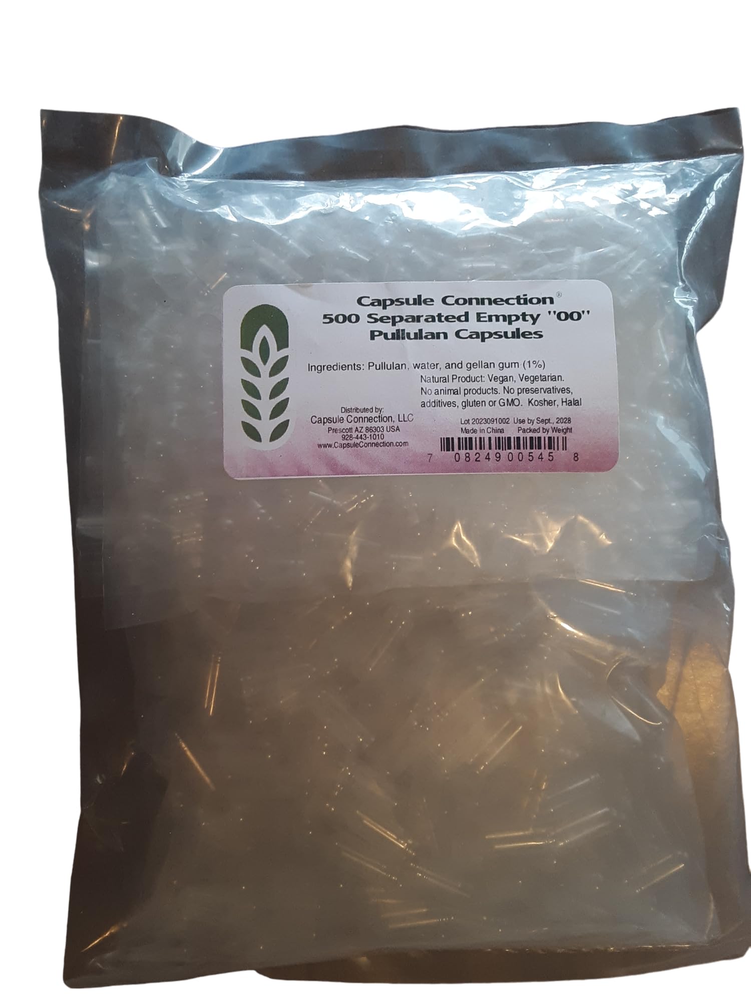 Capsule Connection Separated Empty Pullulan Capsules, 00" Size, Vegan & Vegetarian (500)