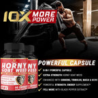 BMVINVOL (2 Packs) Horny Goat Weed Capsules with Maca, Tribulus, Ginseng. Ashwagandha,Tongkat Ali - 8-in-1 for Support Energy Levels
