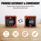 Digital Angle Finder with Laser 4-side Magnetic Angle Gauge Rechargeable