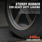 DNA Motoring 1pcs 5.7" Rise Rubber Curb Ramp Heavy Duty Loading Driveway Ramp Threshold Ramp 38.6" L x 14.8" W x 5.7" H for Loading Dock, Warehouse, Wheelchair, Motorcycles, Cars, TOOLS-00647