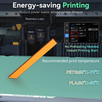 Energy-Saving U1 Cold Build Plate 276 * 293mm Double Sided Glossy+Matte Low-Temperature Print,Strong-Adhesion Platform Compatible with Snapmaker U1 3D Printer(No Glue Required)-1PCS