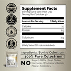 PureGold - Bovine Colostrum Powder - 100% Pure New Zealand Grass Fed, Supports Gut Health, Skin, Hair, & Immunity – Colostrum Supplement, Unflavored, 30 Travel Packets
