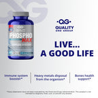 Phosphomax - Fosfoetanolamina - Unique Blend of Phosphoethanolamine to Boost Your Immune System- Natural Fosfoetalonamina, 26 Years of Researched Formulation - 180 Capules