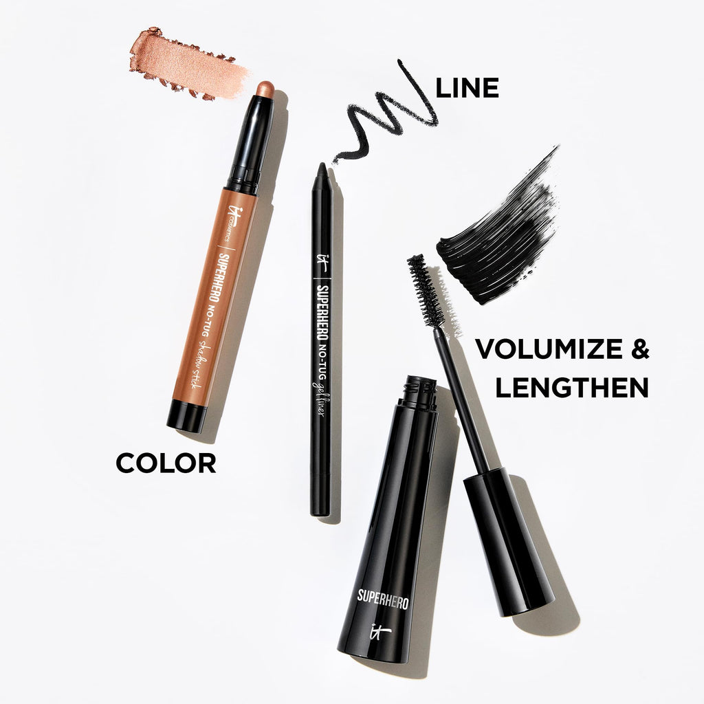 IT Cosmetics Superhero Volumizing Mascara - Black (Full Size, 0.3 fl oz)