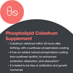Allergy Research Group ARG Phospholipid Colostrum Powder - Bovine Colostrum Supplement - Immune & Gut Health Support - Sunflower Phospholipid Delivery - Hypoallergenic - 60 Servings - 300 g