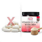 Reddy Naturals Vitamin D3 K2 MK7 Powder with Okra 120g