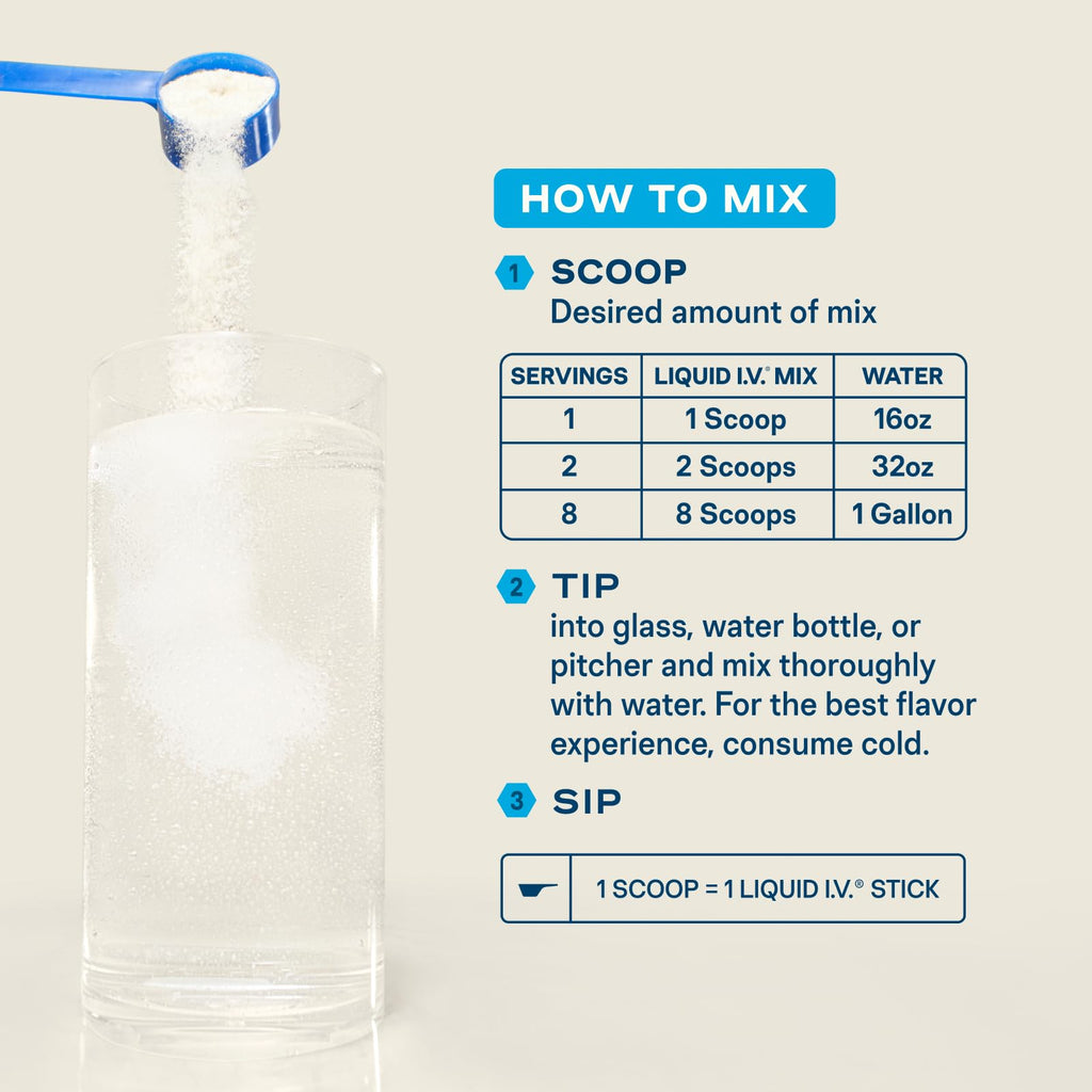 Liquid I.V.® Hydration Multiplier - Lemon Lime | Electrolyte Powder Drink Mix | 1 Tub (30 Servings)