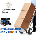 GICOOL 4.10/3.50-4" Tire and Wheel, 10" Pneumatic Tire, 4 Pack, with 2 1/4" Offset Hub, 5/8" Axle Bore Hole, Sealed Bearings for Hand Truck Trolley Dolly Garden Wagon Cart Wheel Replacement