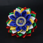Order of The Eastern Star Brooch Pin for Women OES Brooch Pin Sorority OES Gift Greek Paraphernalia Jewelry Satin & Pearl 5.5" Flower Pin for Sisterhood