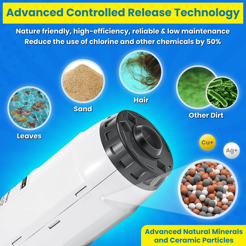 Replacement For Nature2 G45 Mineral Cartridge W28145 N2CG45 W26745 for All Zodiac Limited & Professional G or Pro G Plus Vessel Inground Swimming Pool System W25904 & W20011 Pools Up To 45,000 Gallons