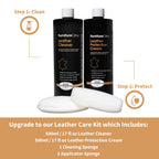 Furniture Clinic Leather Protection Cream | 2-in-1 Leather Conditioner & Waterproofing Protector for Furniture, Shoes, Car Seats & More | Prevent Stains while Nourishing | 17oz/ 500ml