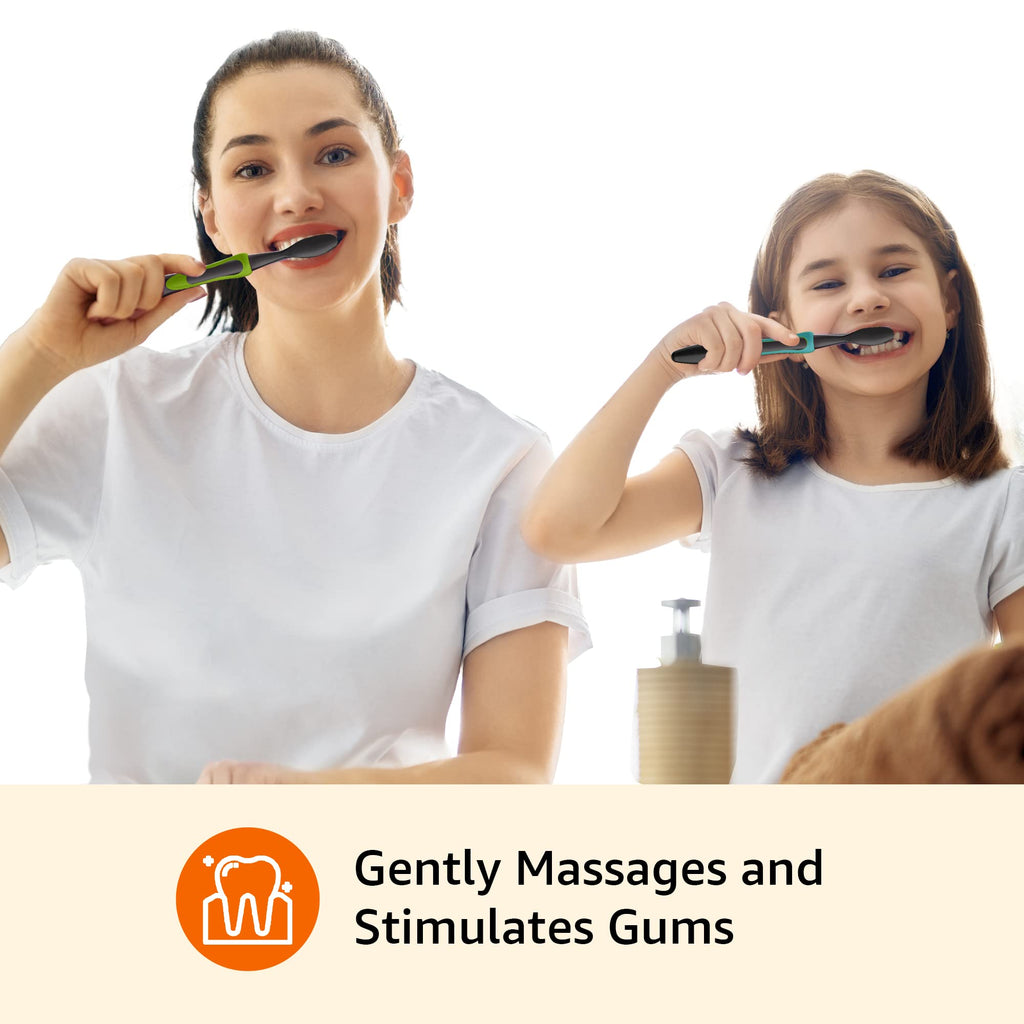 Amazon Basics Electric Toothbrush | Pulsating | Deep Cleaning | 2 Count