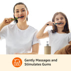 Amazon Basics Electric Toothbrush | Pulsating | Deep Cleaning | 2 Count