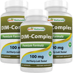 Best Naturals DIM Complex 100 mg 120 Capsules (120 Count (Pack of 3))