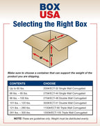 BOX USA Shipping Boxes 16"L x 8"W x 6"H 25-Pack Long Corrugated Boxes for Moving, Shipping, Mailing, Packing, Packaging and Storage
