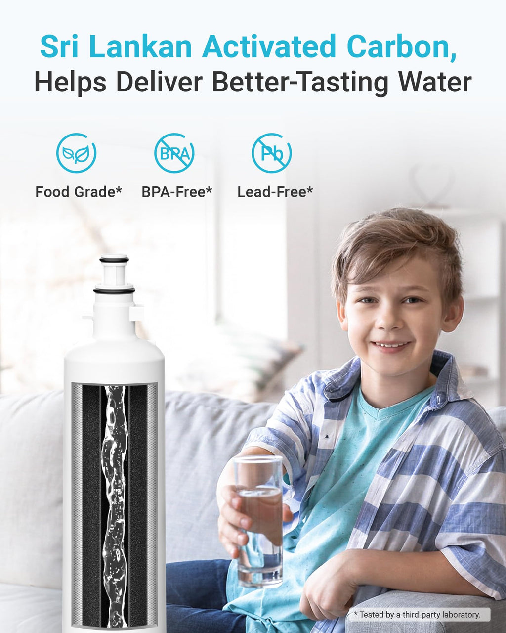 AQUA CREST AQF-FF19C Replacement for GE® RPWFE®, RPWF (with CHIP) Refrigerator Water Filter, Compatible with GYE22HMKES, GYS22GMNES, GYE22HBLTS, DFE28JSKSS, GFE28HMHES, GNE29GYNFS, GFE28GYNFS