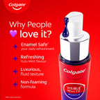Colgate Visible White Purple Teeth Whitening Serum, 1.5oz/40ml – Mint & Yuzu Flavour, Instant Brightening Purple Serum for Whiter Smiles