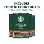 Starbucks K-Cup Coffee Pods, Pike Place Roast, 40 Count