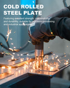WENHUALI 2 Pcs 16 Gauge Steel Sheets Metal Cold Rolled Steel Plate, 12" x 8" Weldable Metal Sheet for DIY Craft Projects, Industrial, Professional