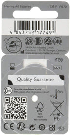 Varta Powerone P10 Mercury Free Hearing Aid Batteries Pack of 60