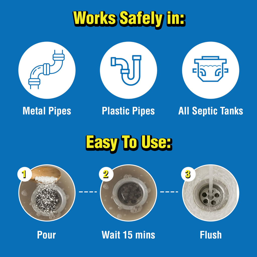 ComStar Pure Lye 2 lb - Unique Sodium Hydroxide Beads | Drain Opener & Soap Making | Biodegradable, Eco-Friendly (30-504)