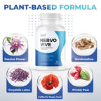Nervovive – Botanical Capsules, USA Made – 60 Ct, 6 Month Supply