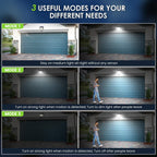 [16 Packs] Solar Motion Lights Outdoor, Ultra Bright Solar Fence Lights with Motion Sensor, IP65 Waterproof Security Light 3 Modes, 270° Lighting Angle, Wall Lights for Deck Patio Fence Garage Door