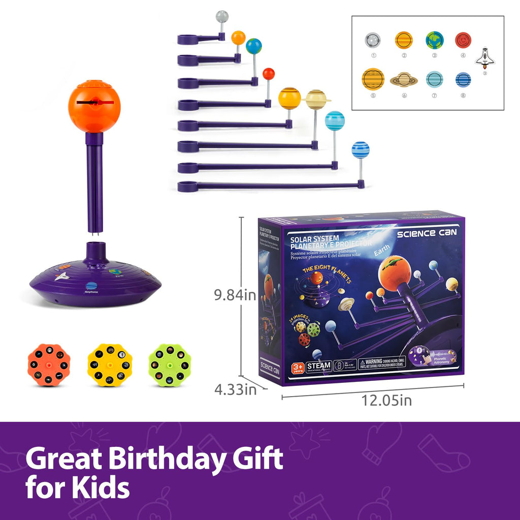 Science Can Solar System for Kids, Talking Astronomy Solar System Model Kit