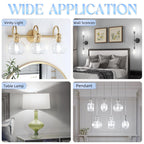 GvvooHome Edison Bulbs E26 LED Bulb 60 watt Equivalent 4000K Daylight White