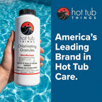 Hot Tub Things Chlorine Granules for Hot Tub & Spa, Quick-Dissolving Chlorinating Concentrate Disinfectant & Oxidizer, Pool Sanitizer & Shock Treatment for Clean Water, Sodium Dichlor Powder, 2 lbs