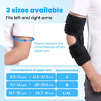 Cubital Tunnel Syndrome Elbow Brace, Ulnar Nerve Entrapment Splint, Elbow Immobilizer for Night Sleeping and Day Working, 4 Angles Adjustable, Fit Women & Men, Right & Left Arm - L/XL