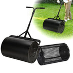 GADFISH 24 Inch Compost Spreader & Lawn Roller, Featuring One Mesh Roller and One 23 Gallon Hollow Roller, Push & Tow Design, Suitable for Lawn Maintenance and Peat Moss Spreader